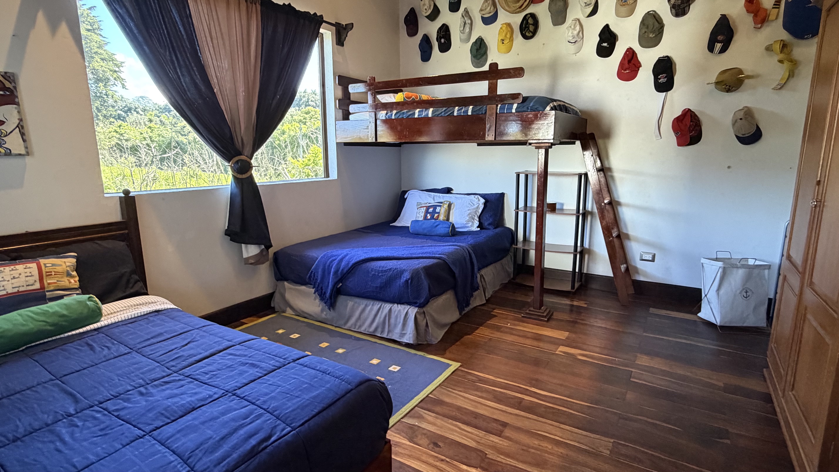 Bunk room, bright daylight